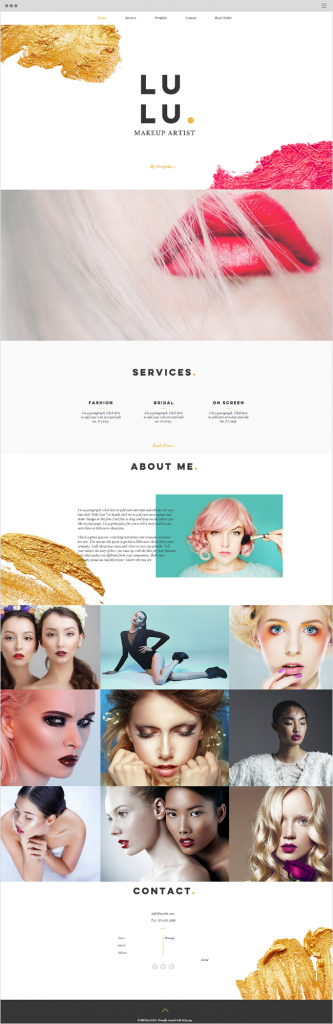 Diseño web ejemplo página única