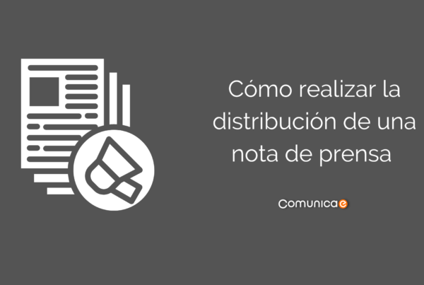 distribución de una nota de prensa